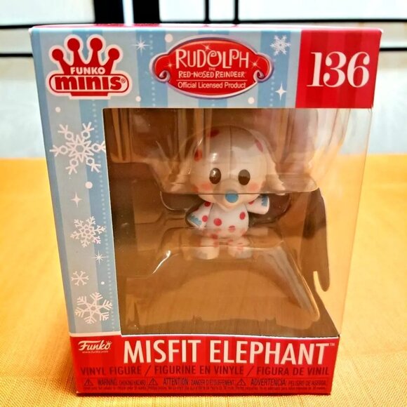 Funko Minis: Misfit Elephant # 136 - Rudolph The Red-Nose Reindeer - Picture 2 of 3